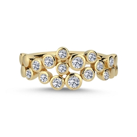 Bubbles 14 kt Guldring m. 0,38 ct. af NURAN | A2211 038